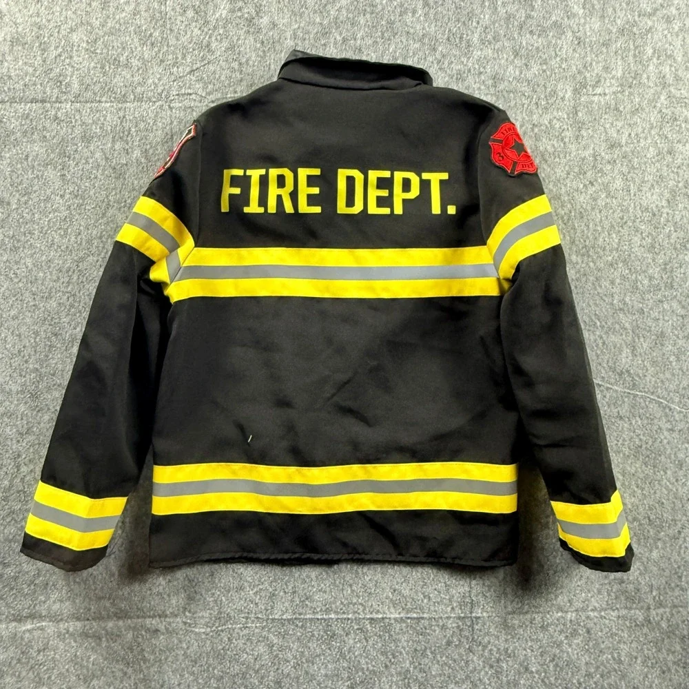 Disguise Kid's Halloween/Dress-Up Firefighter Costume Jacket Only M (8-10) - Picture 5 of 14